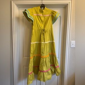 CELIA B BABA DRESS IN CITRON, SIZE XL, NWOT